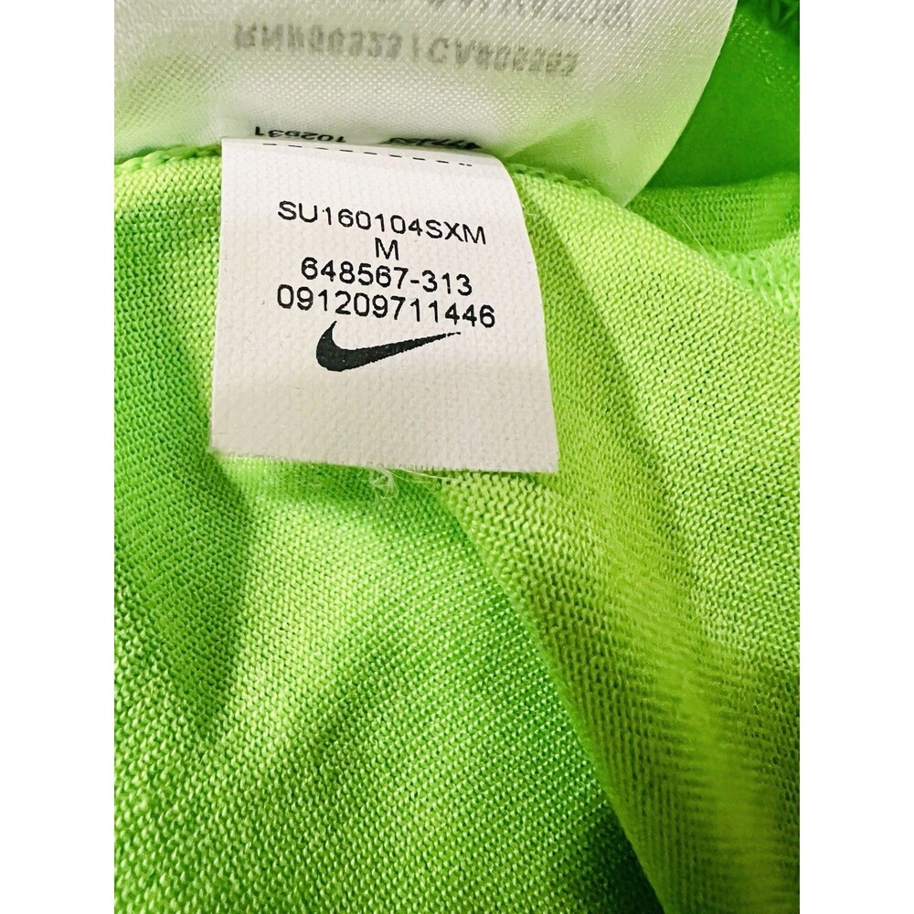 Nike Dri-FIT Women’s Medium Volt Lime Green Racerback Athletic Tank Top Workout - Picture 7 of 7